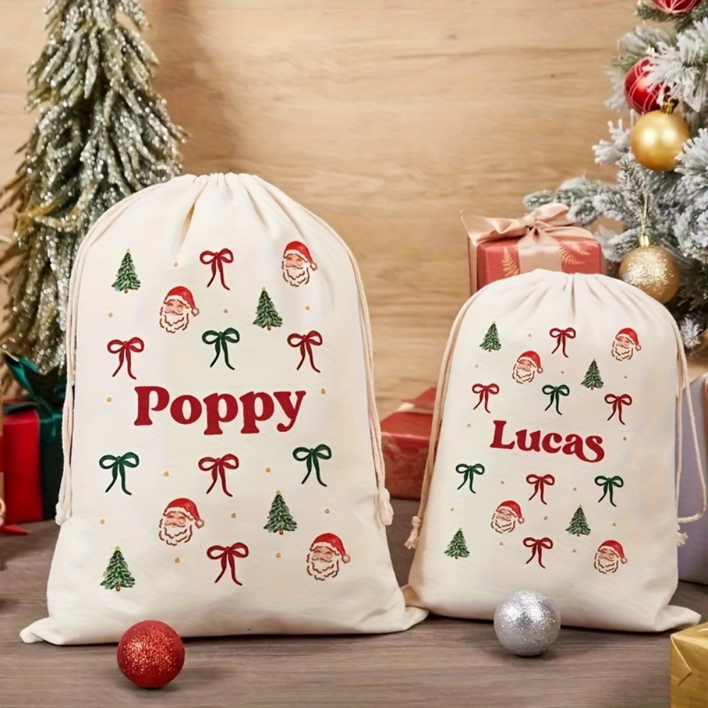 Food Storage Name - كيس هدايا عيد الميلاد بتصميم بسيط
