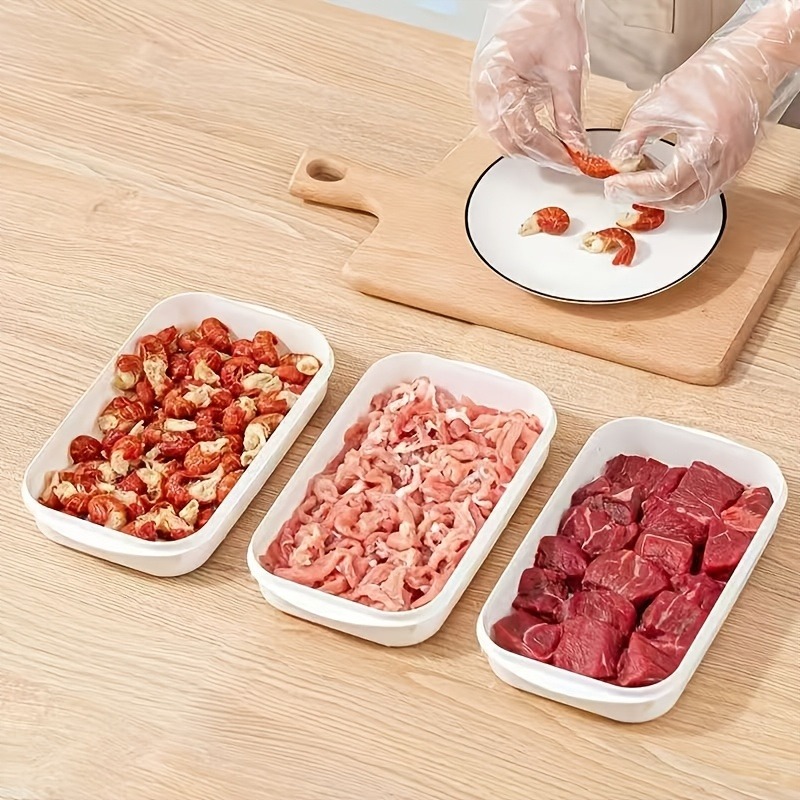 Food Storage Containers Plastic Box - صندوق حفظ اللحوم المحمول للثلاجة، حاوية