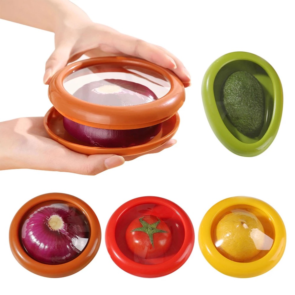 Food Storage Plastic Boxes - صندوق شفاف لحفظ الأفوكادو الطازج، حاويات