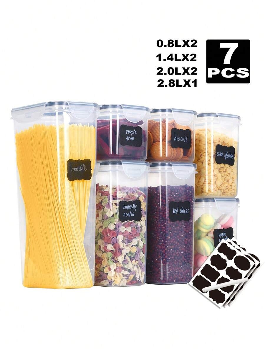 Food Storage Jar Labels - 1/3/5/7 قطعة برطمانات تخزين المواد الغذائية