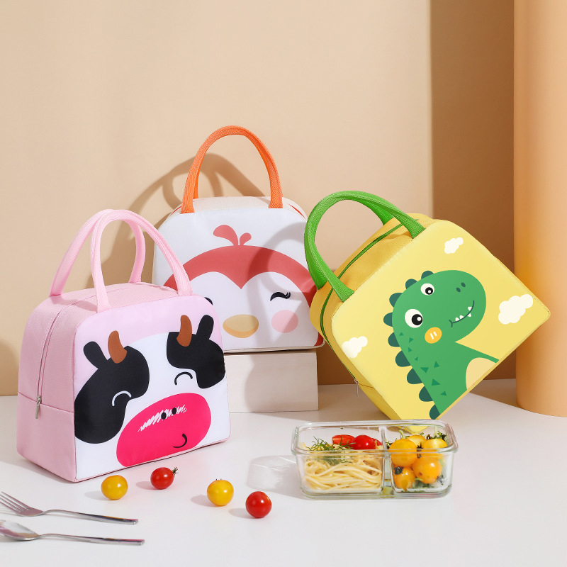 Food Storage Bag Organizer - الكرتون لطيف الغداء حقيبة للأطفال الألومنيوم
