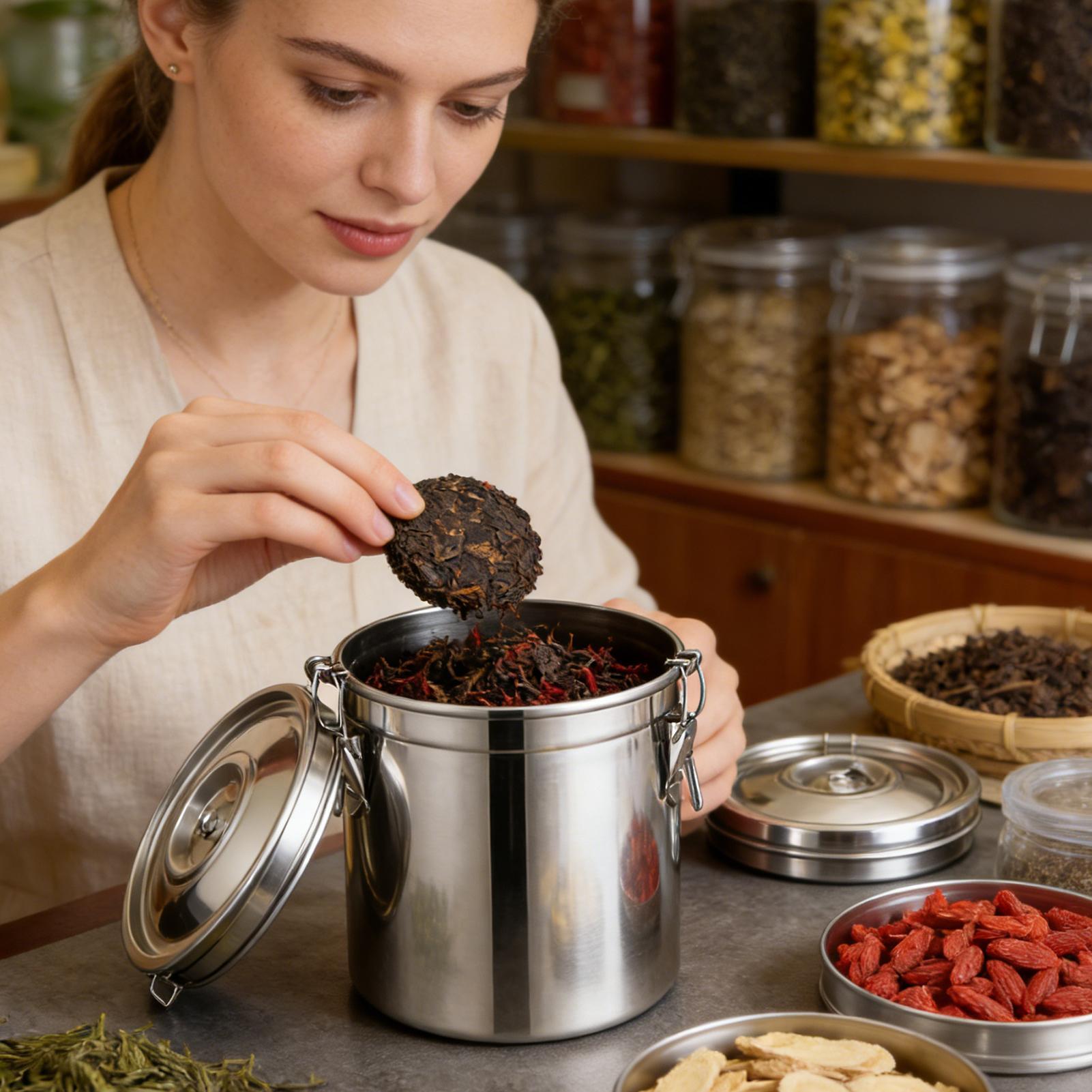 Food Storage Jars Airtight - وعاء محكم الإغلاق من الفولاذ المقاوم