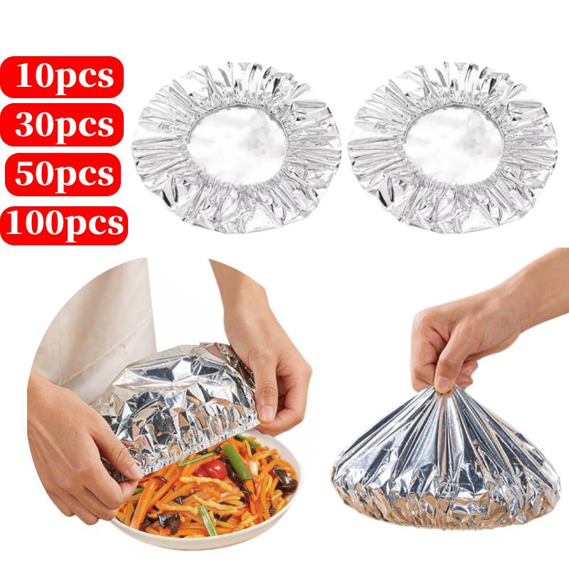 Food Storage Bag - 10-100 قطعة من أغطية الطعام المرنة