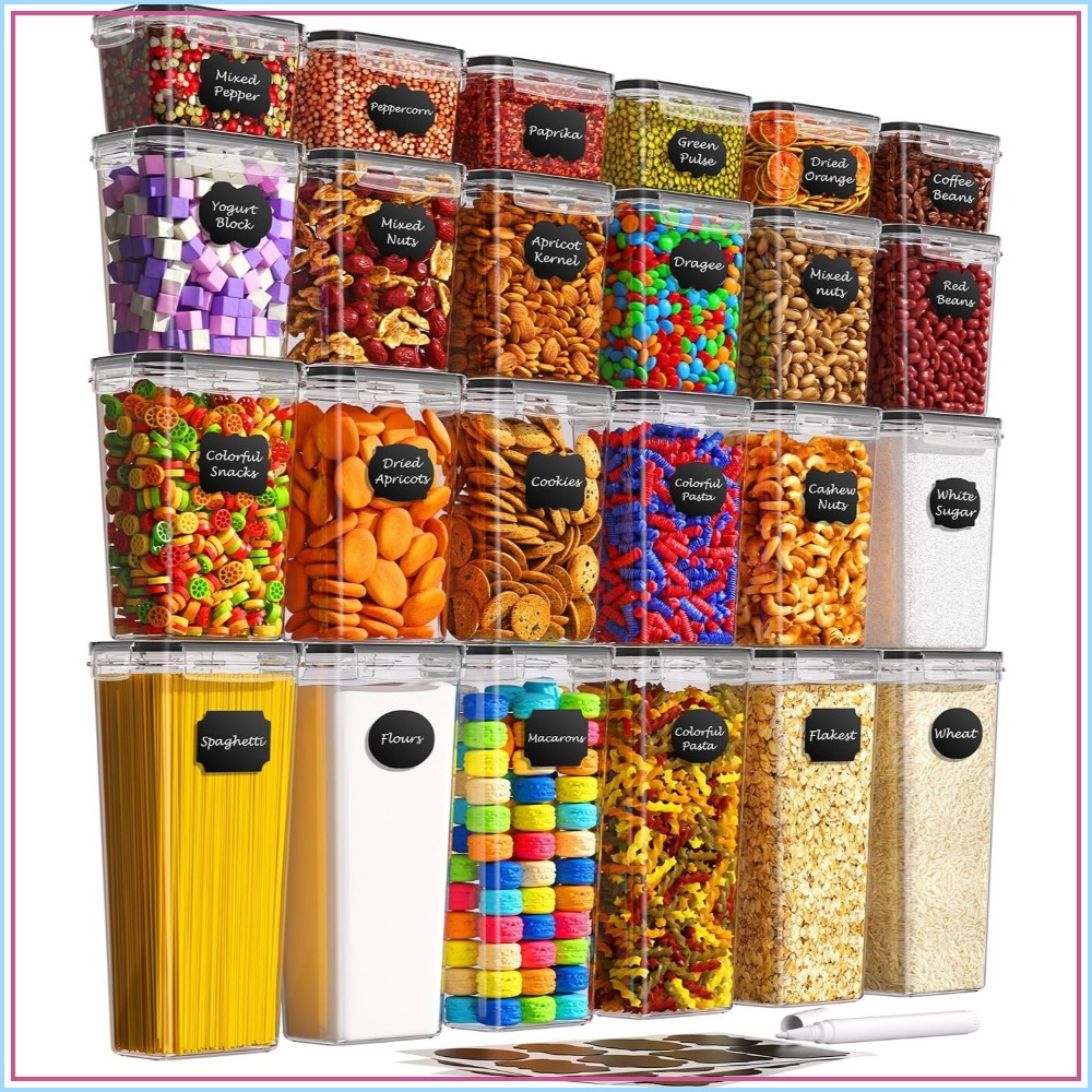 Food Storage Airtight - 24 قطعة من حاويات تخزين الطعام