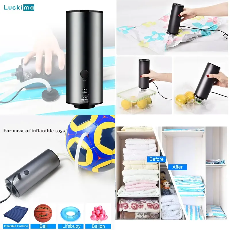 Food Storage Bag - جهاز شفط الهواء المحمول 2 في