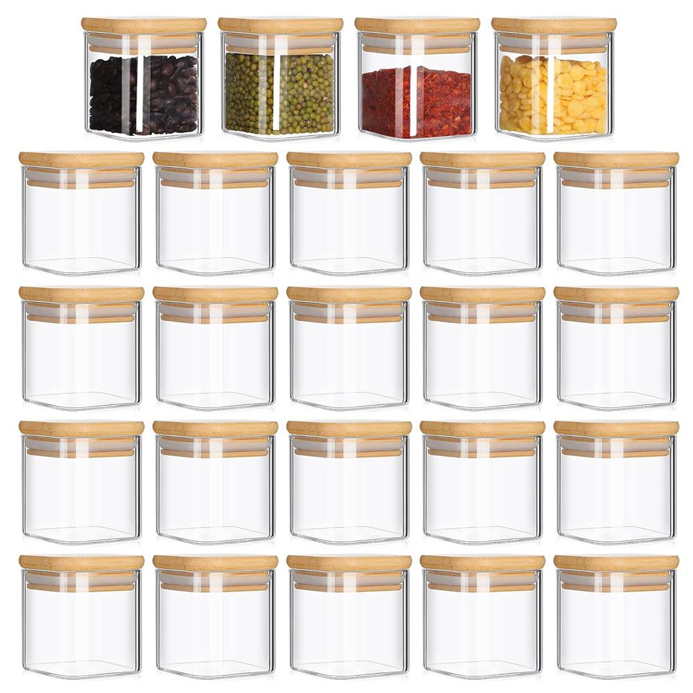 مجموعة برطمانات زجاجية مكونة م - مراجعة Food Storage Jar Labels وسعره