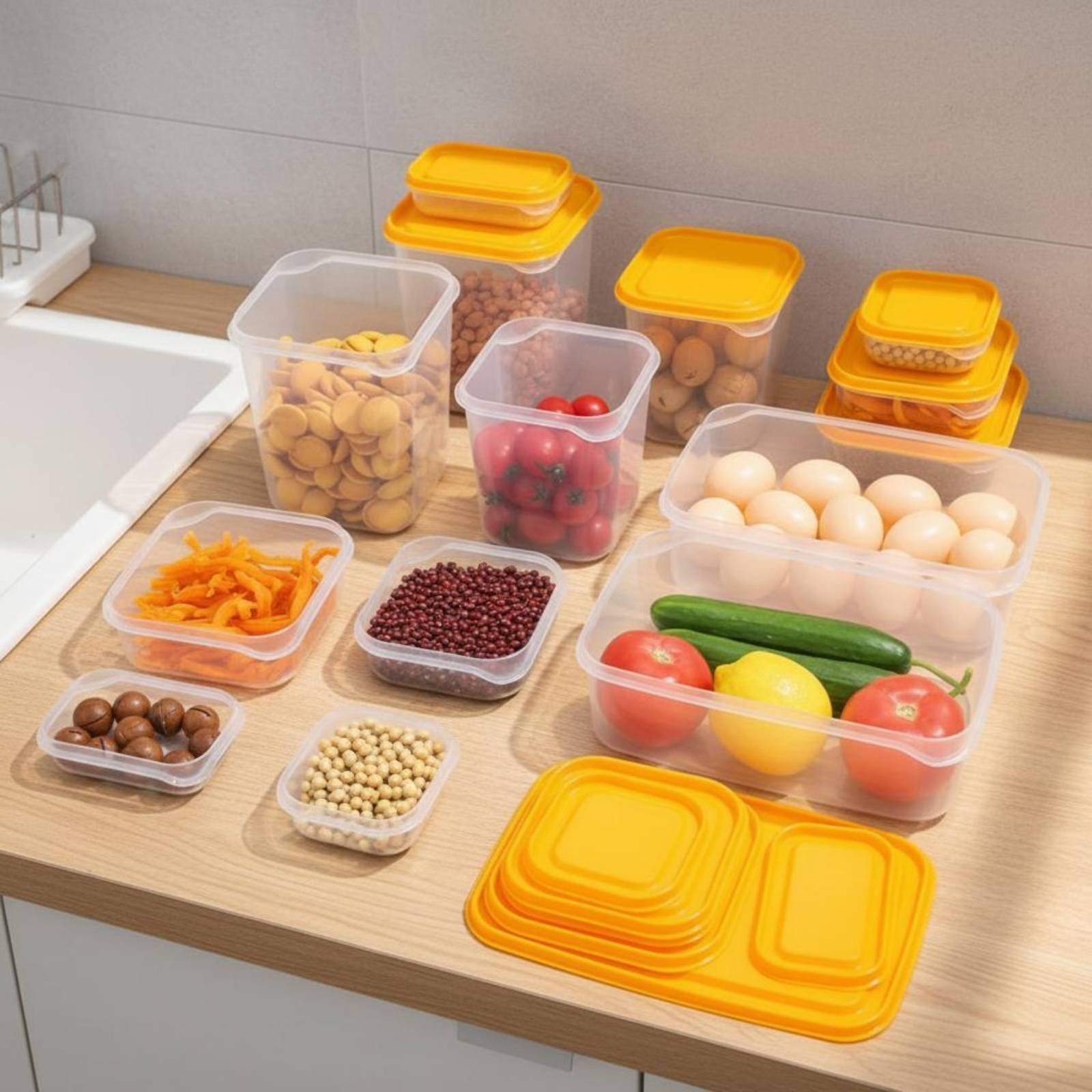 مجموعة من 17 قطعة لتخزين الطعا - مراجعة Food Storage Airtight وسعره