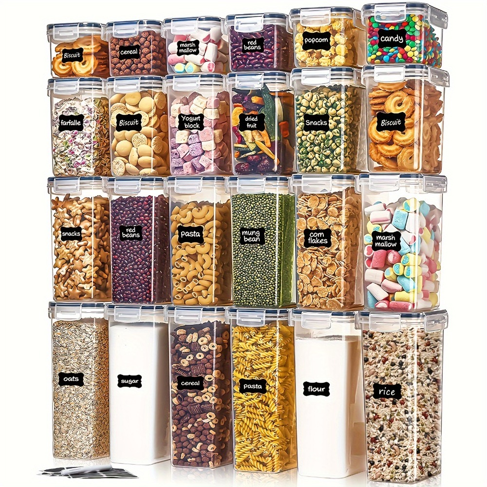 24 قطعة من حاويات تخزين الطعام - مراجعة Food Storage Cupboard وسعره