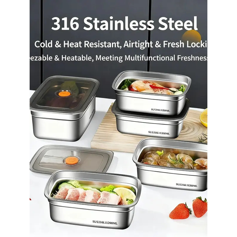 صندوق طعام كبير السعة من الفول - مراجعة Food Storage Oven Safe وسعره