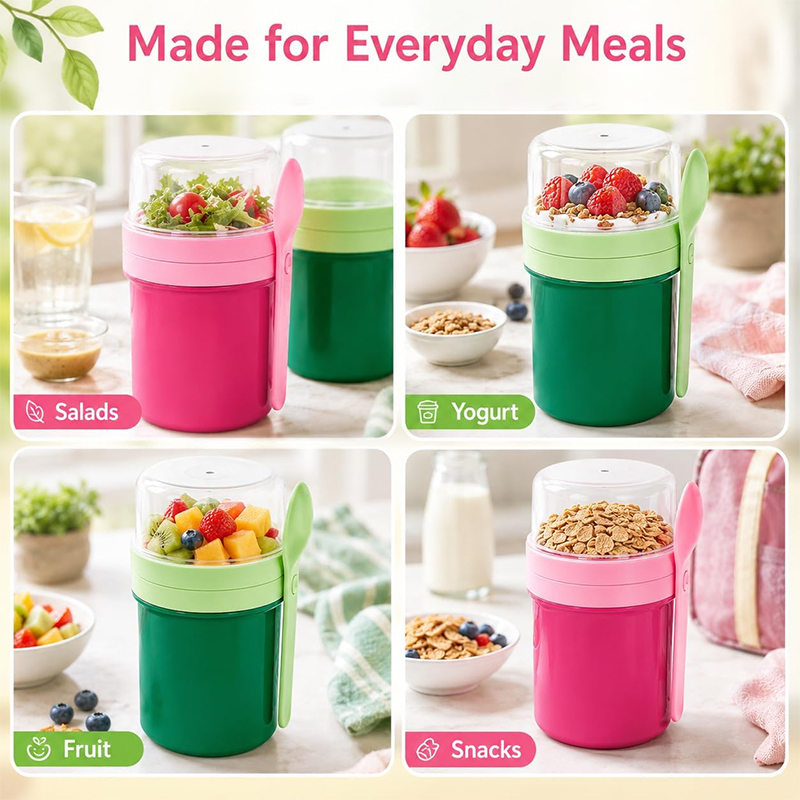كوب محمول مزدوج الطبقات للشوفا - مراجعة Food Storage Warehouse وسعره