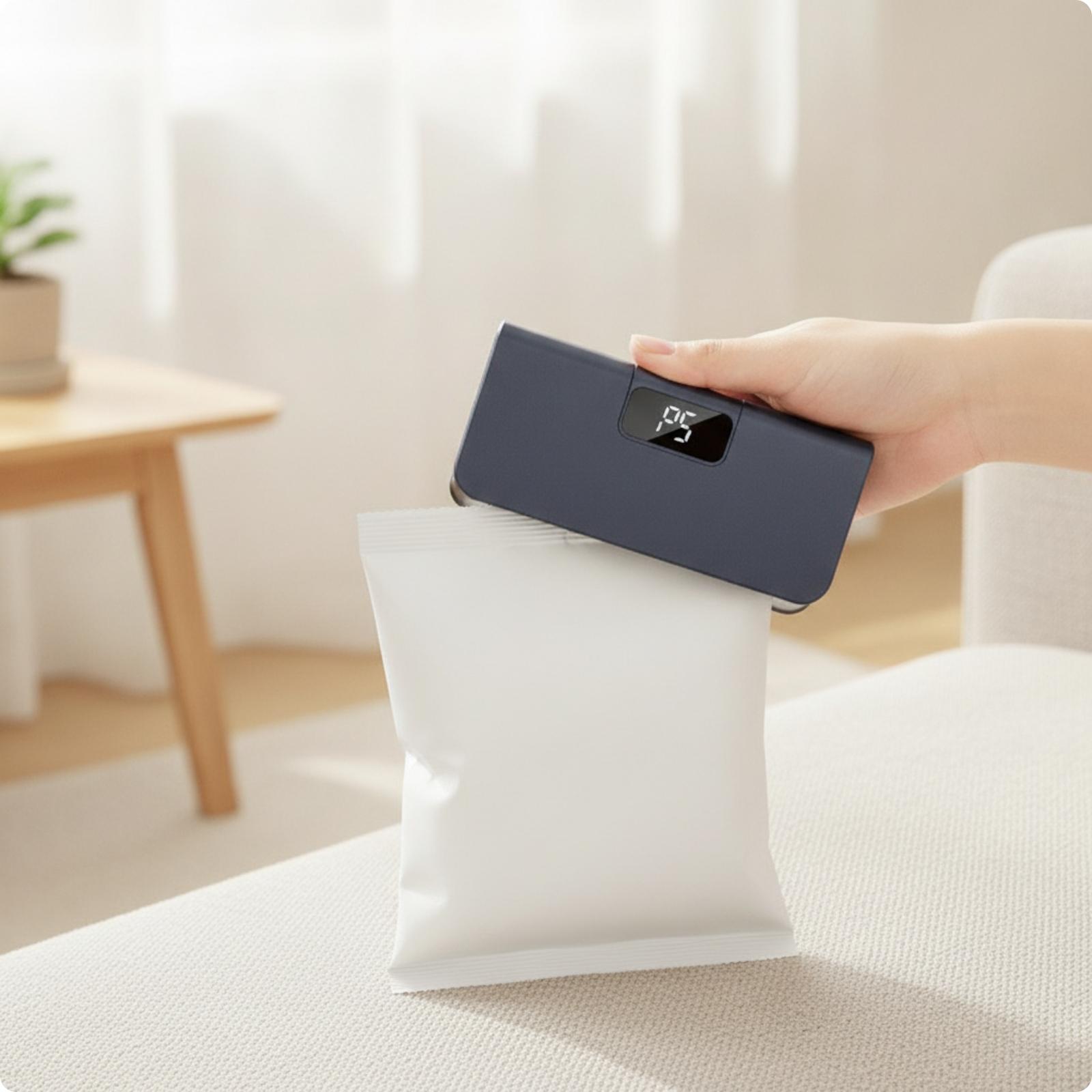 جهاز إغلاق الأكياس بشاشة رقمية - مراجعة Food Storage Bag وسعره