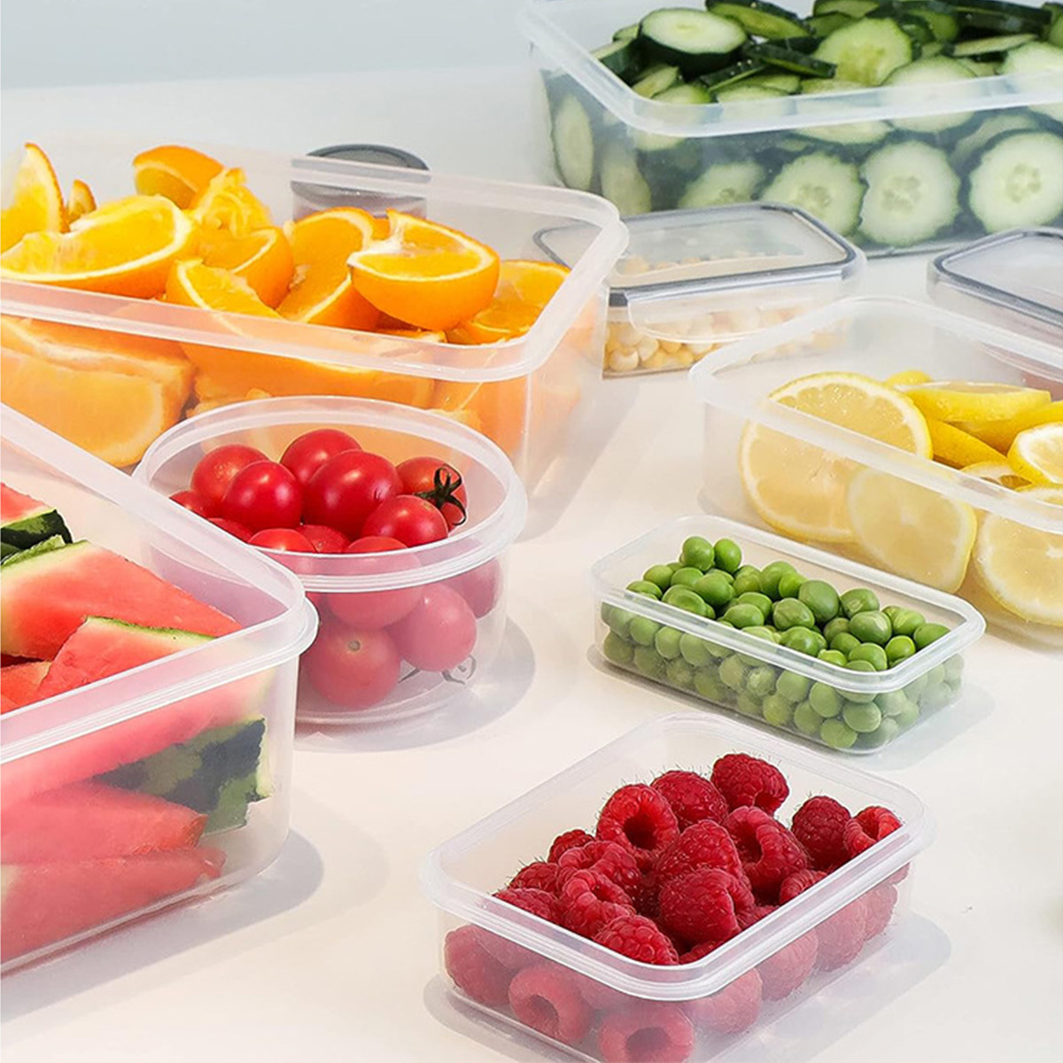 24 قطعة/المجموعة الغذاء مجموعة - مراجعة Food Storage Plastic Boxes وسعره