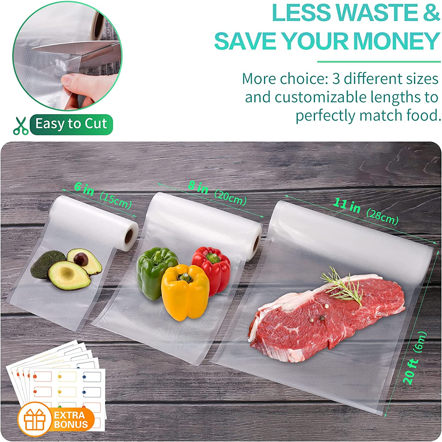 أكياس مطبخ للتفريغ الهوائي، أك - مراجعة Food Storage Bag Organizer وسعره