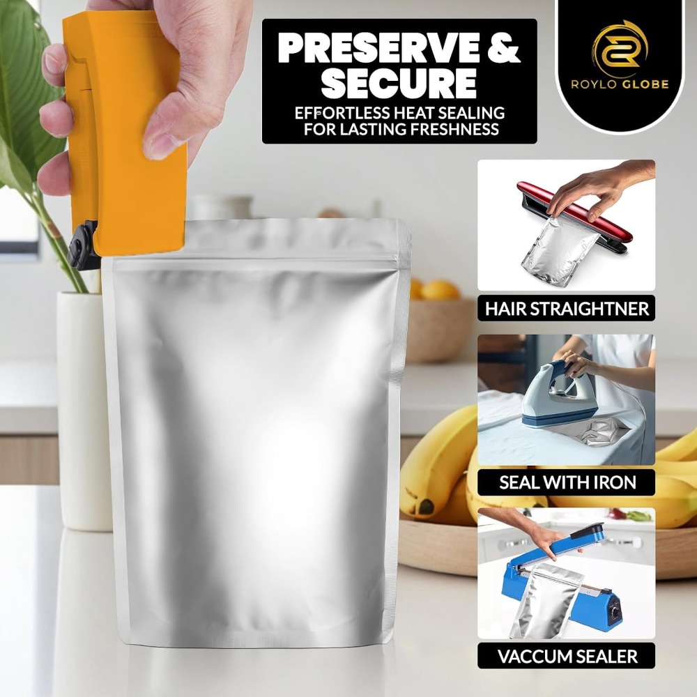 100 قطعة من أكياس مايلار سعة 2 - مراجعة Food Storage Oxygen Absorbers وسعره