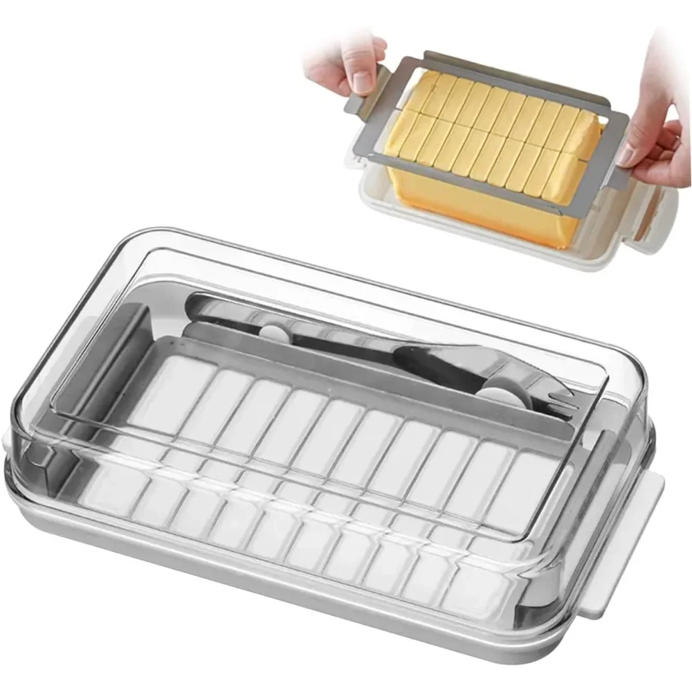 صندوق تخزين الزبدة 2 في 1 طبق  - مراجعة Food Storage Airtight وسعره
