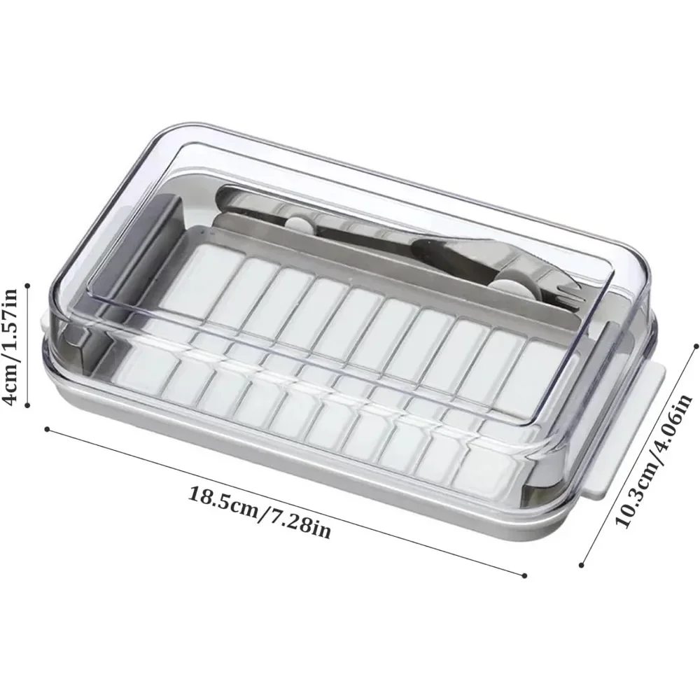 صندوق تخزين الزبدة 2 في 1 طبق  - مراجعة Food Storage Airtight وسعره