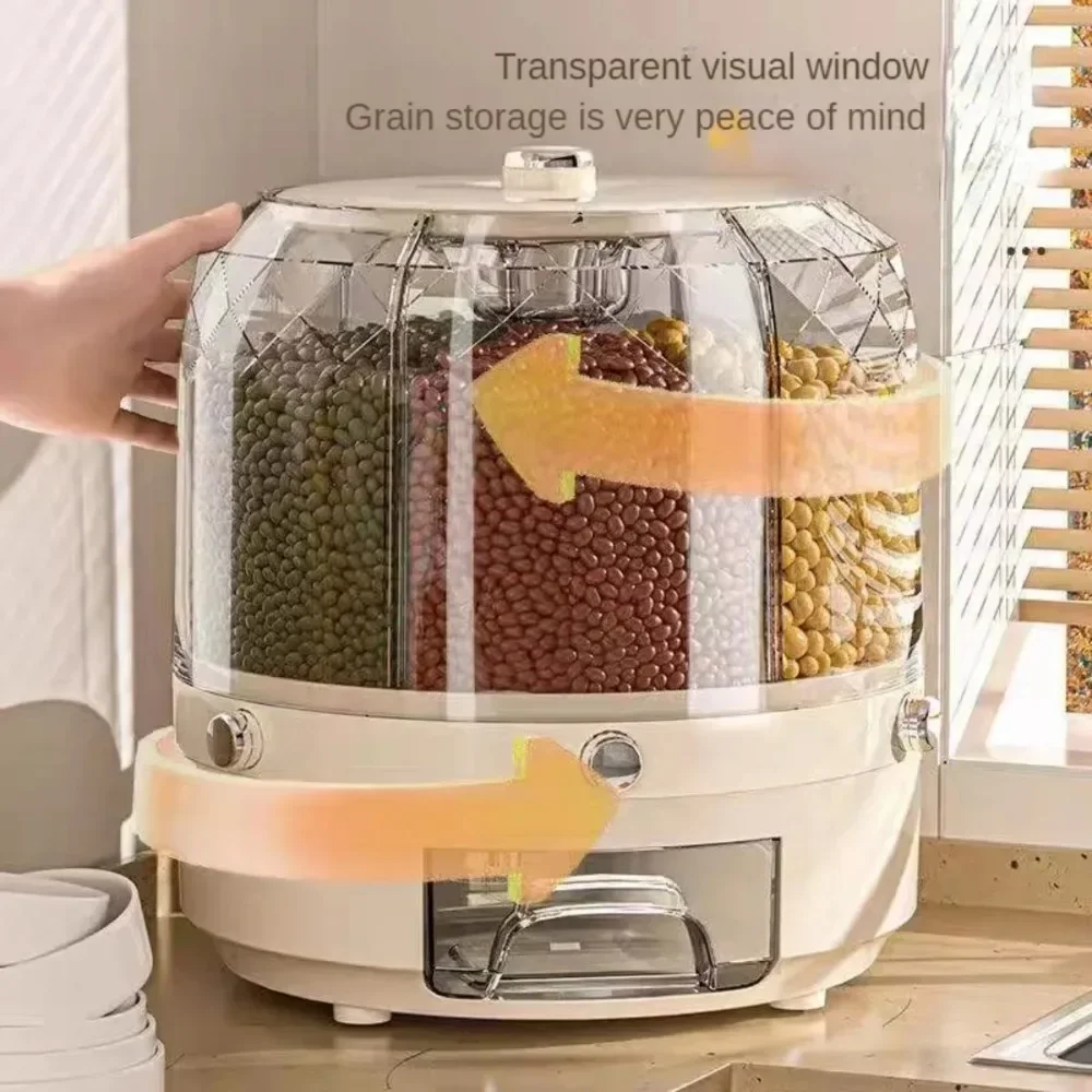 حاوية تخزين حبوب دوارة بسعة كب - مراجعة Food Storage Drawers وسعره