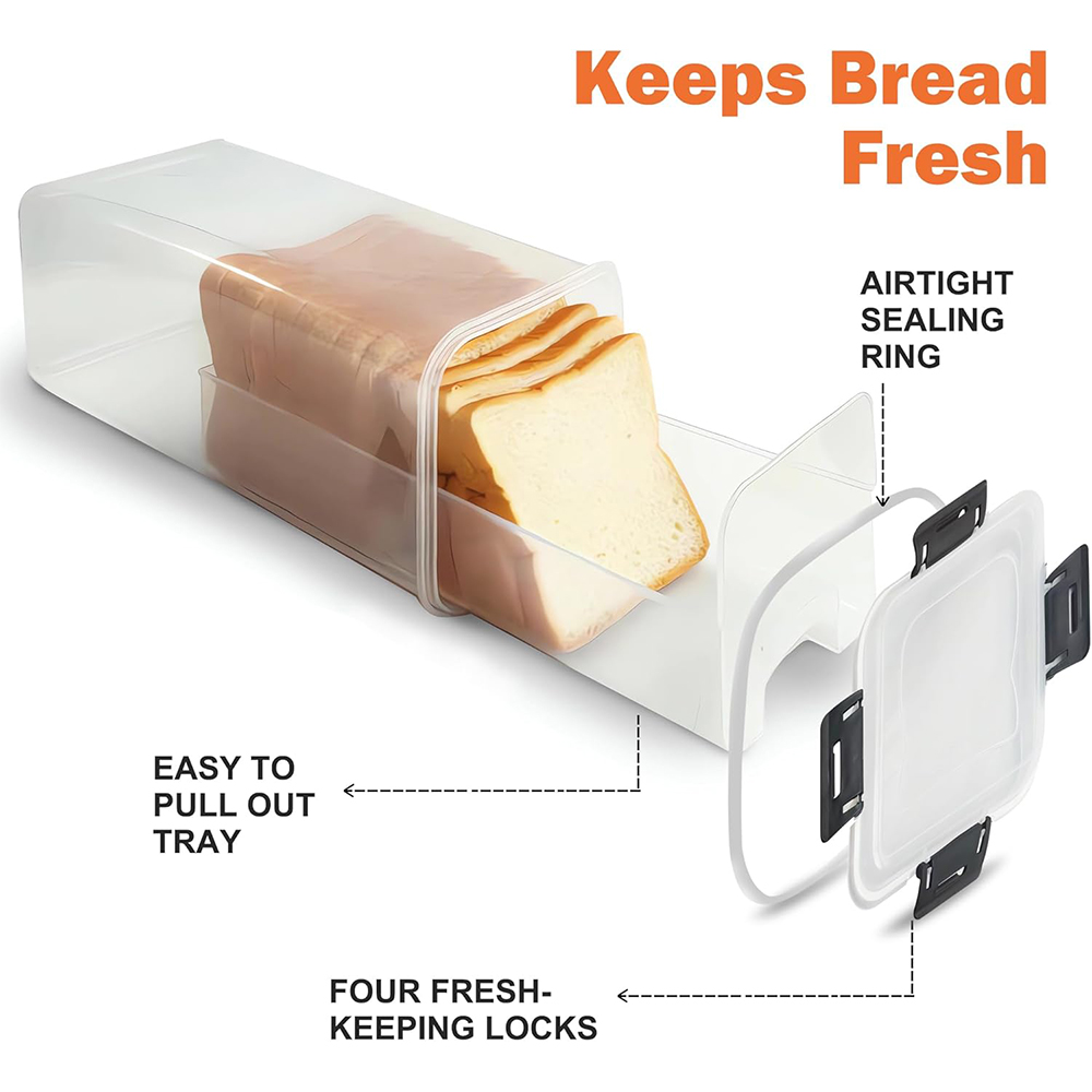 حاوية تخزين الخبز بغطاء محكم ا - مراجعة Food Storage Airtight وسعره