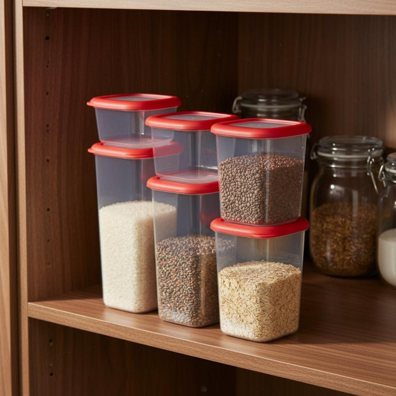مجموعة من 6 حاويات تخزين طعام  - مراجعة Food Storage Airtight وسعره