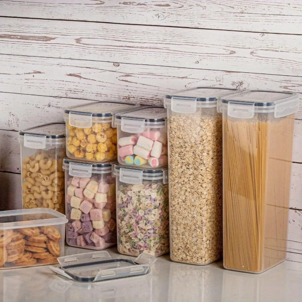 مجموعة من 8 حاويات تخزين طعام  - مراجعة Food Storage Jar Labels وسعره