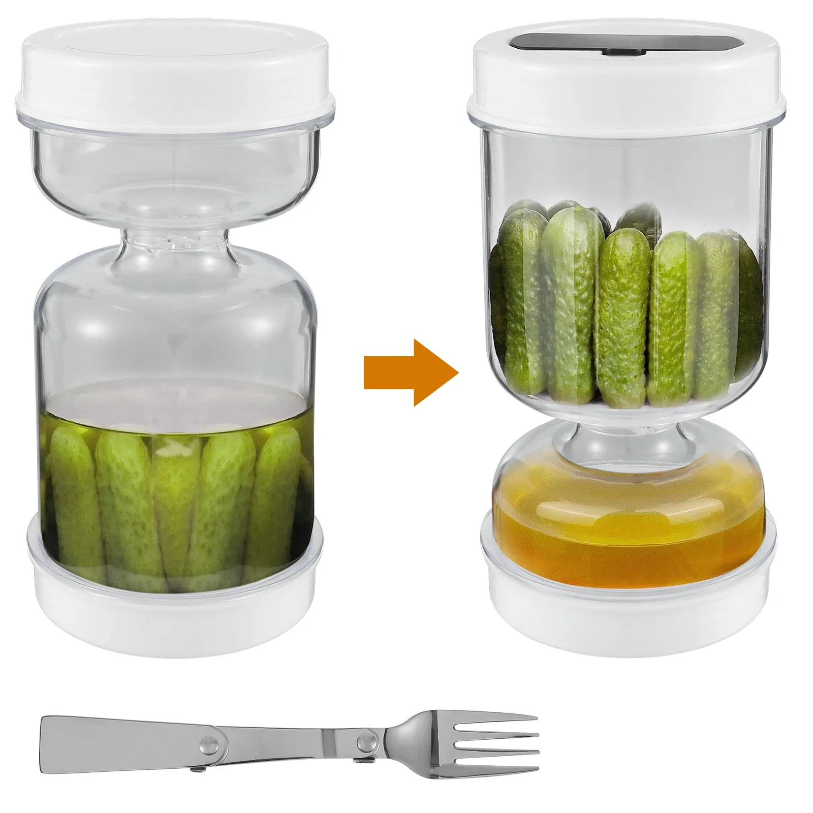 حاوية المخلل الرطبة والجافة فص - مراجعة Food Storage Jars Airtight وسعره