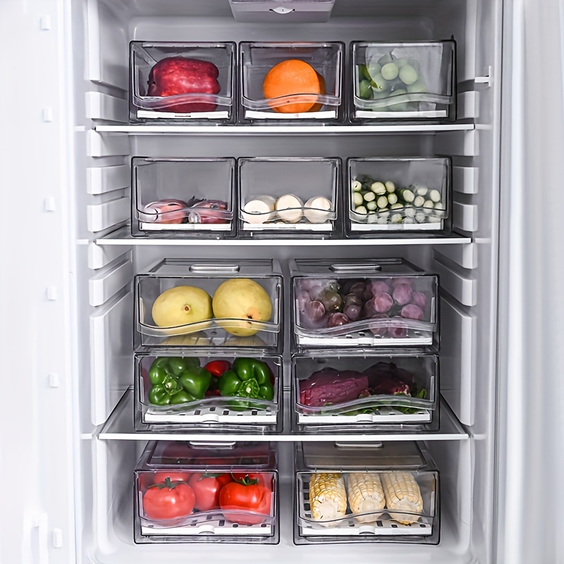صندوق تخزين ثلاجة المطبخ ، نوع - مراجعة Food Storage Drawers وسعره