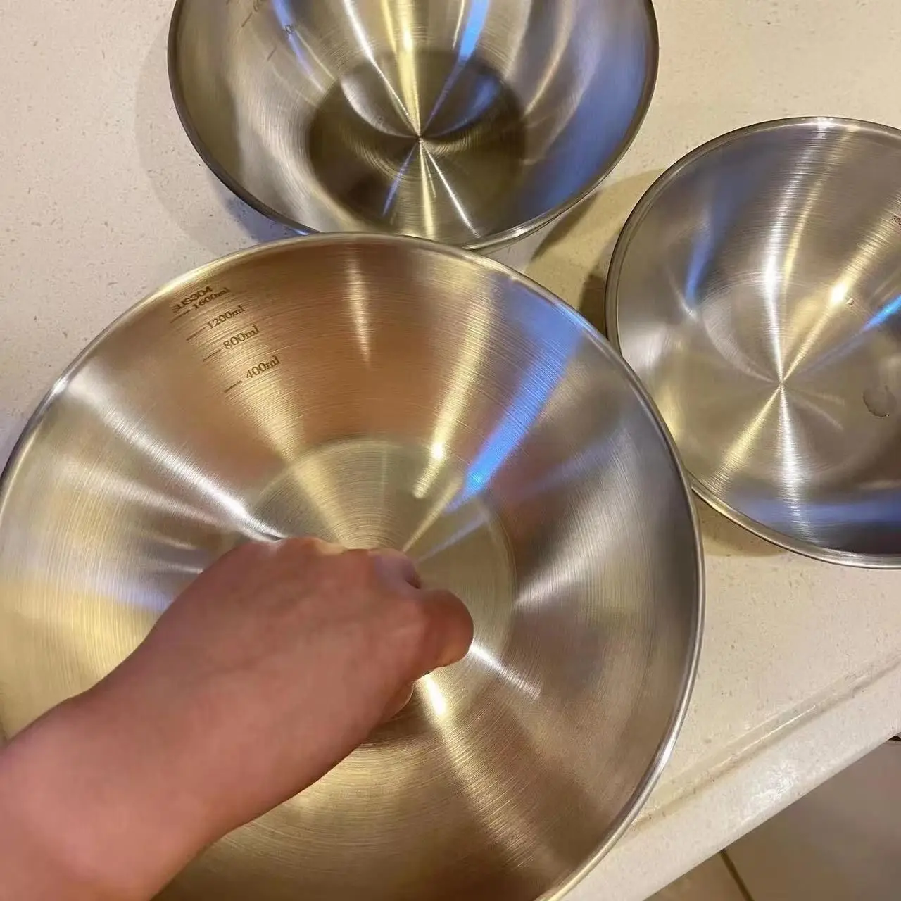 طقم أوعية ستانلس ستيل 1-3 قطع  - مراجعة Food Storage Large وسعره