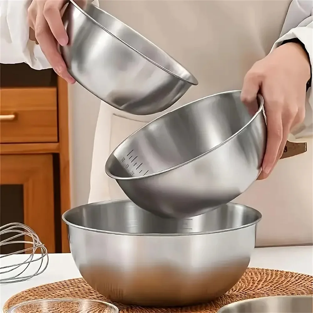 طقم أوعية ستانلس ستيل 1-3 قطع  - مراجعة Food Storage Large وسعره