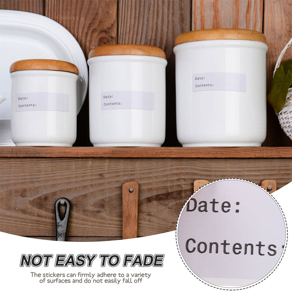 ملصقات طعام قابلة للإزالة، قاب - مراجعة Food Storage Jar Labels وسعره